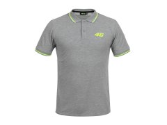 Valentino Rossi pánské polo tričko grey logo VR46 yellow Core - XS