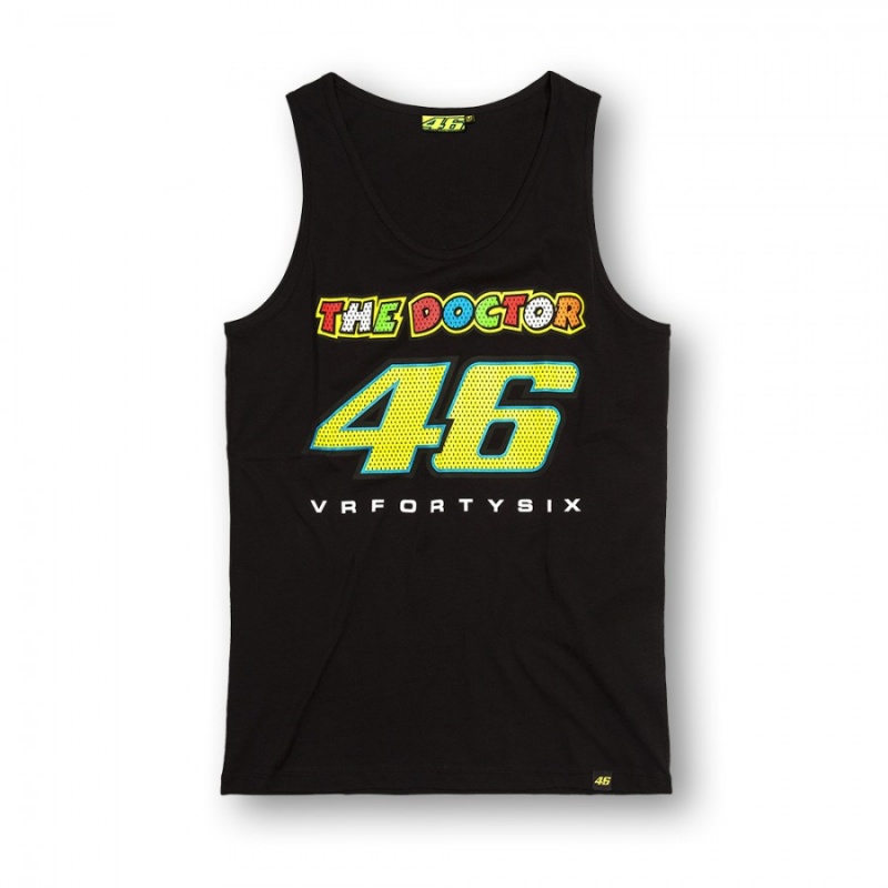 Valentino Rossi pánské tílko black The Doctor - S - Moto GP Valentino Rossi Trička, polo trička, košile