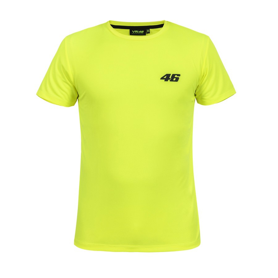 Valentino Rossi pánské tričko yellow logo VR46 black Core - XS