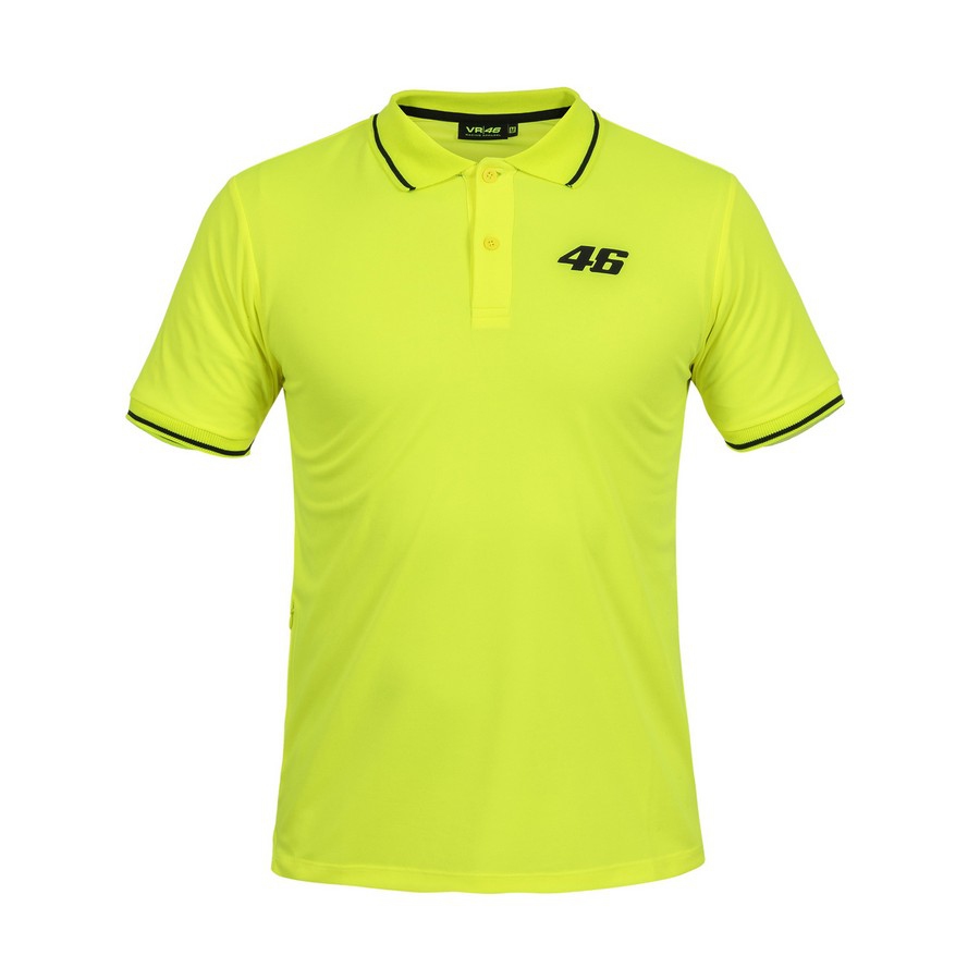 Valentino Rossi pánské polo tričko yellow logo VR46 black Core - S