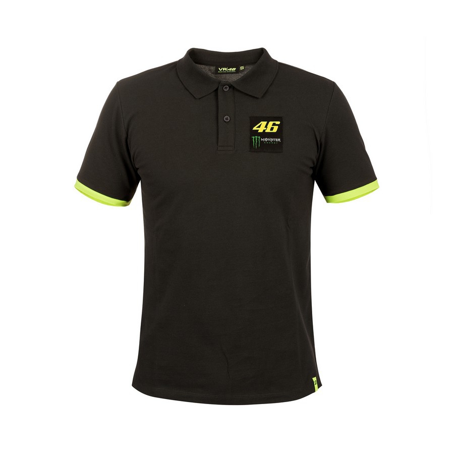Valentino Rossi pánské polo tričko VR46 Monster black - S - Moto GP Valentino Rossi Trička, polo trička, košile