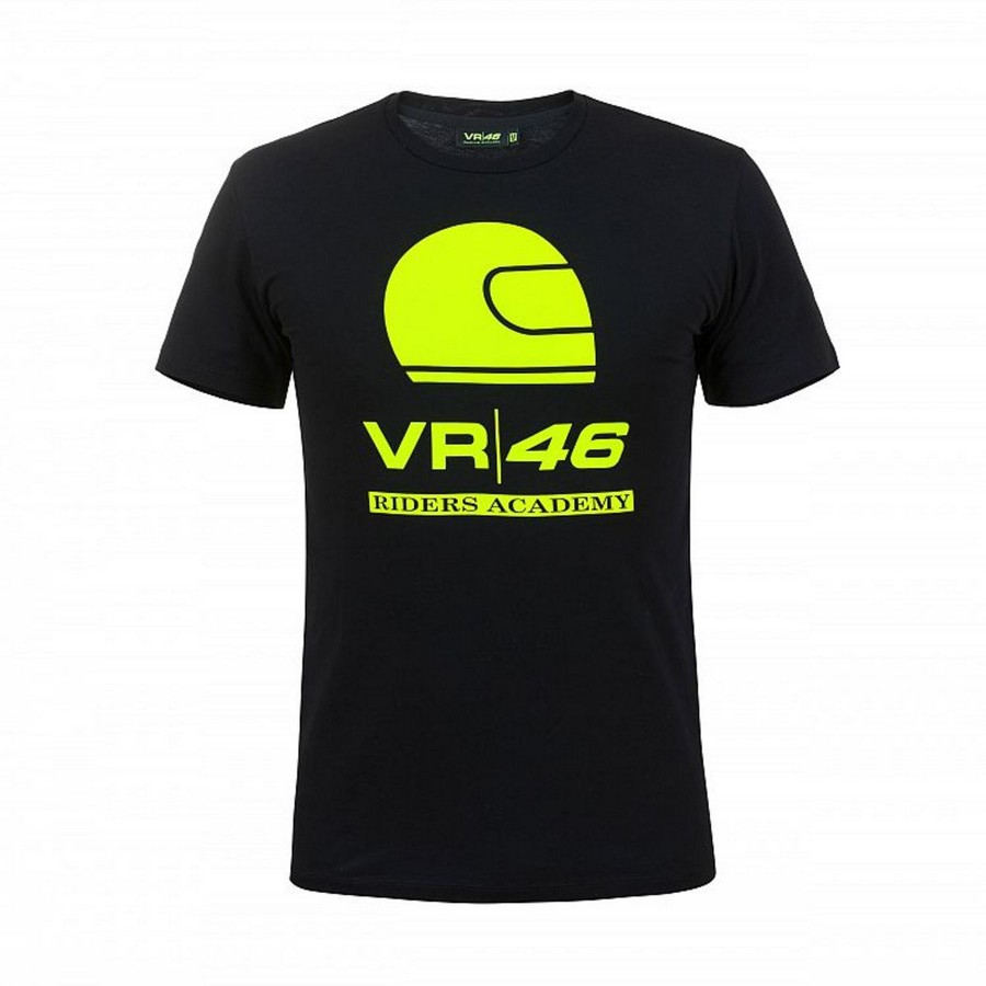Valentino Rossi pánské tričko black VR46 Riders Academy - S - Moto GP Valentino Rossi Trička, polo trička, košile
