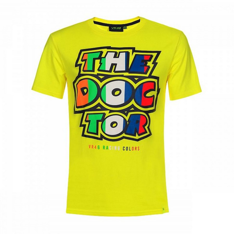 Valentino Rossi pánské tričko yellow Classic racing colors 2019 - XS