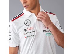 Mercedes AMG Petronas F1 pánské týmové polo tričko 2024 4