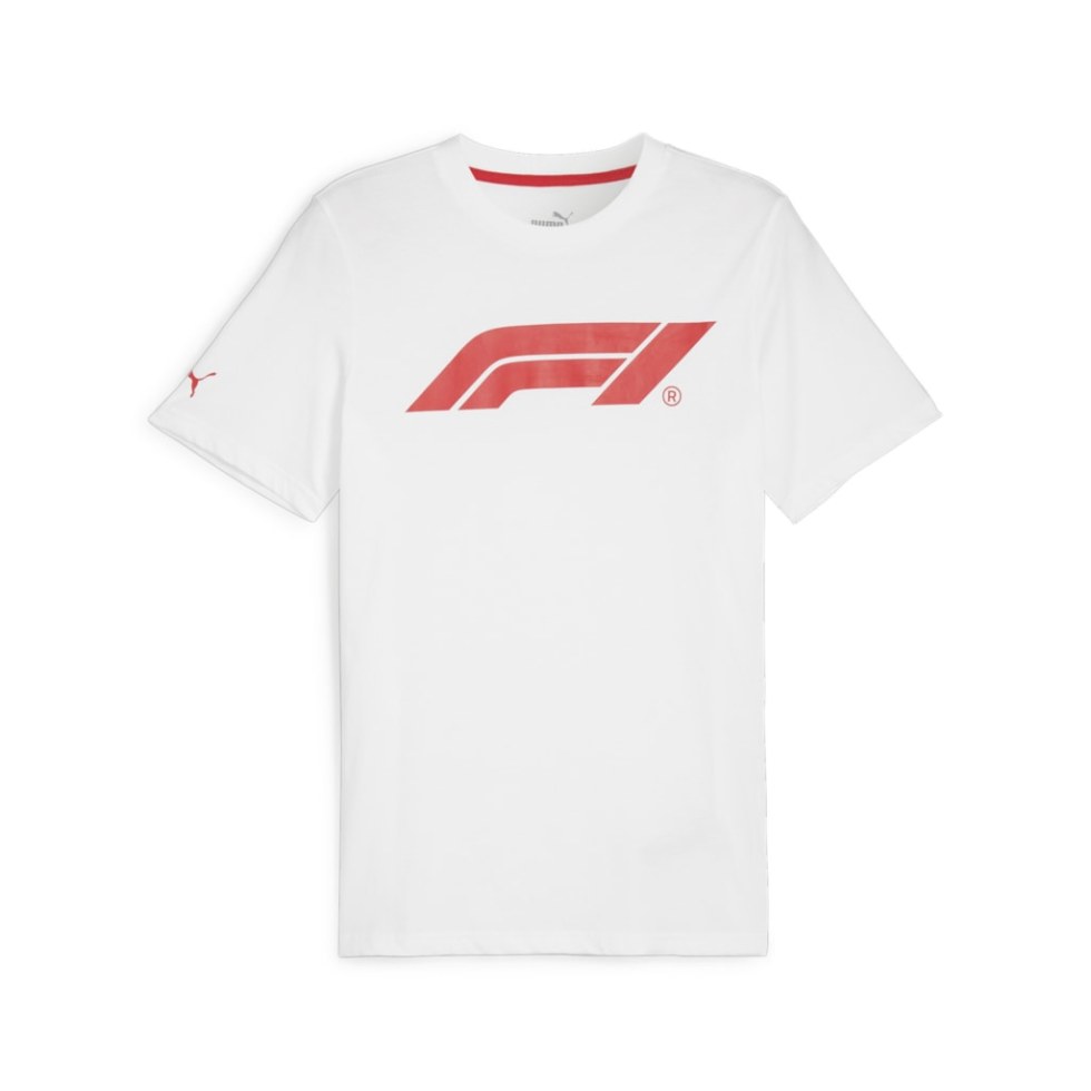 Formula 1 F1 ESS Logo pánské tričko bílé - Muži Trička a tílka
