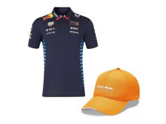 Red Bull Racing týmové polo tričko F1 2024 XL + kšiltovka Ušetřete 699 Kč! Výhodná sada