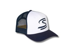 Ayrton Senna kšiltovka Trucker modrá 2