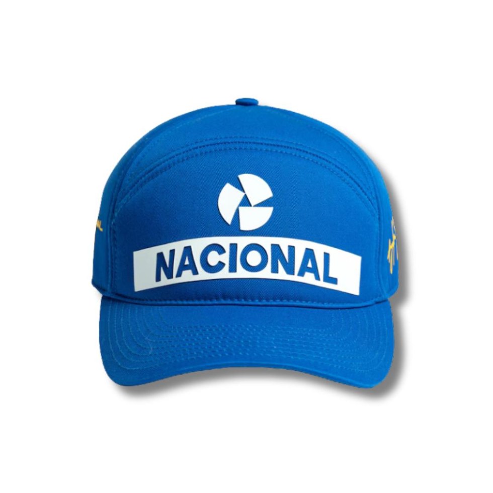 Ayrton Senna kšiltovka Nacional replika modrá