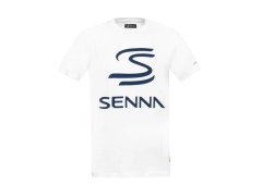 Ayrton Senna pánské tričko Legacy Logo bílé