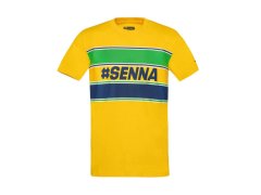 Ayrton Senna pánské tričko # SENNA žluté