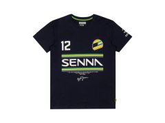 Ayrton Senna Stripe #12 pánské tričko modré