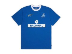 Ayrton Senna Nacional Ringer pánské tričko modré