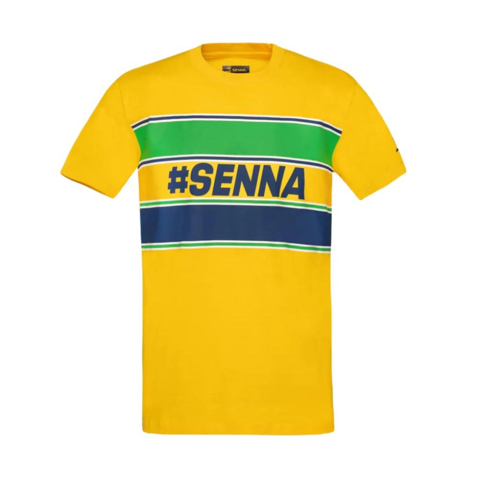 Ayrton Senna pánské tričko # SENNA žluté Ayrton Senna pánské tričko # SENNA žluté - Piloti F1 Ayrton Senna Trička