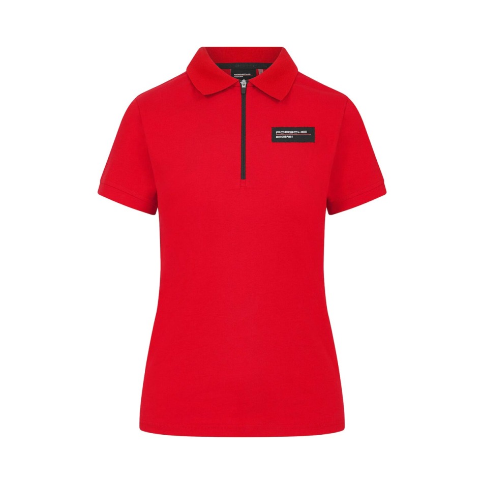 Porsche Motorsport dámské polo tričko small logo red F1 Team 2024