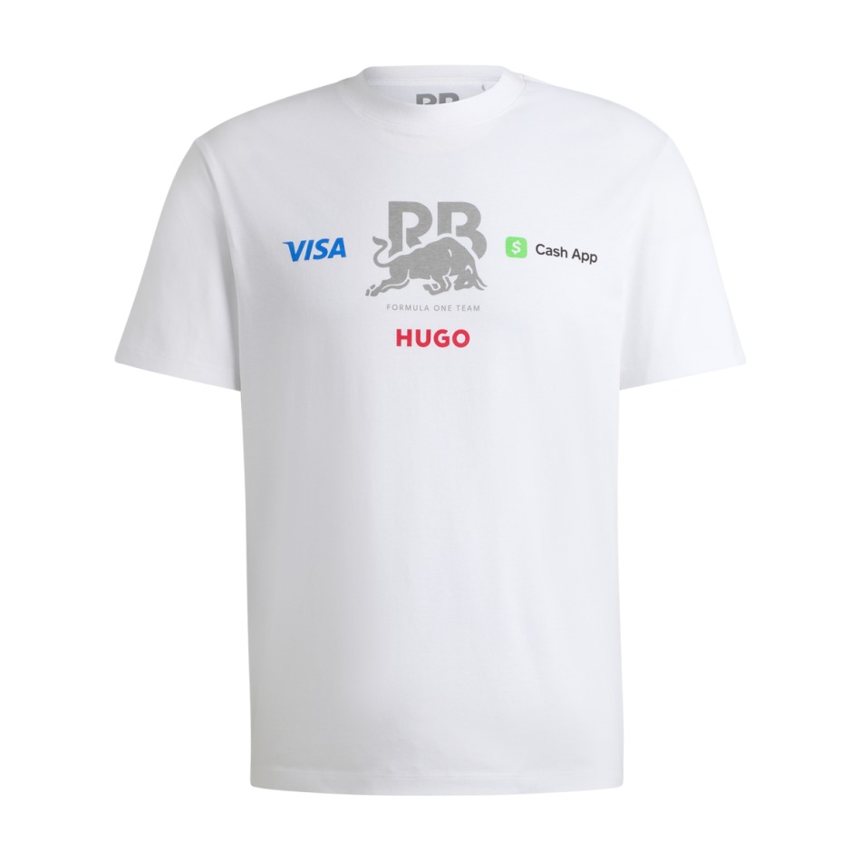 Visa Cash App RB pánské tričko Yuki Tsunoda white F1 Team 2024