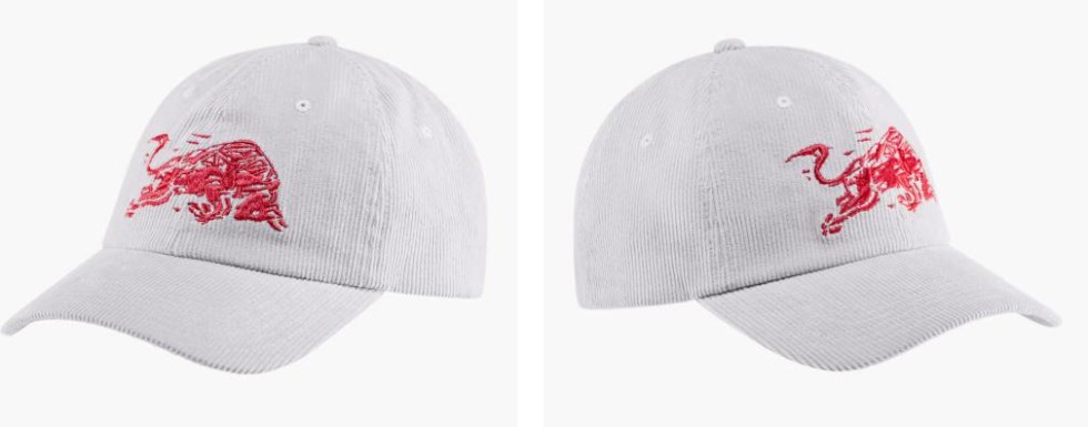 Red Bull Ring manšestrová kšiltovka Corduroy šedá - Red Bull Ring Kšiltovky