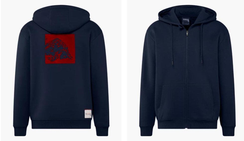 Red Bull Ring F1 2026 pánská Core mikina se zipem modrá - Red Bull Ring Mikiny