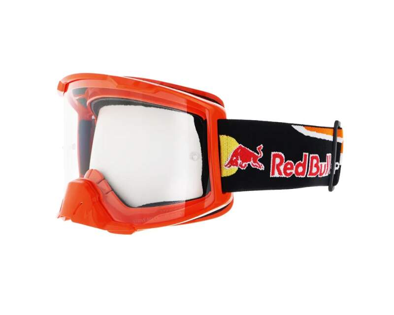 Red Bull Spect motokrosové brýle STRIVE oranžové s&nbsp;čirým sklem - Red Bull brýle SPECT