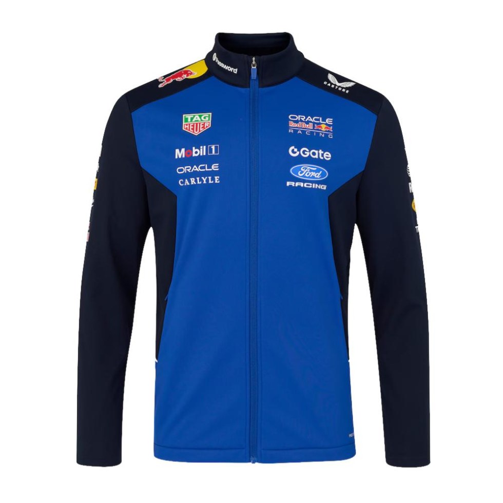 Red Bull Racing F1 2026 týmová unisex softshellová bunda modrá - Red Bull Bundy