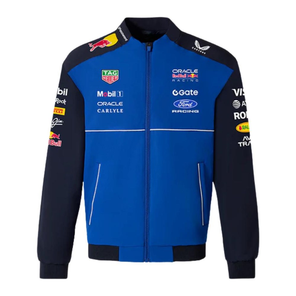 Red Bull Racing F1 2026 pánská bomber bunda modrá - Red Bull Bundy
