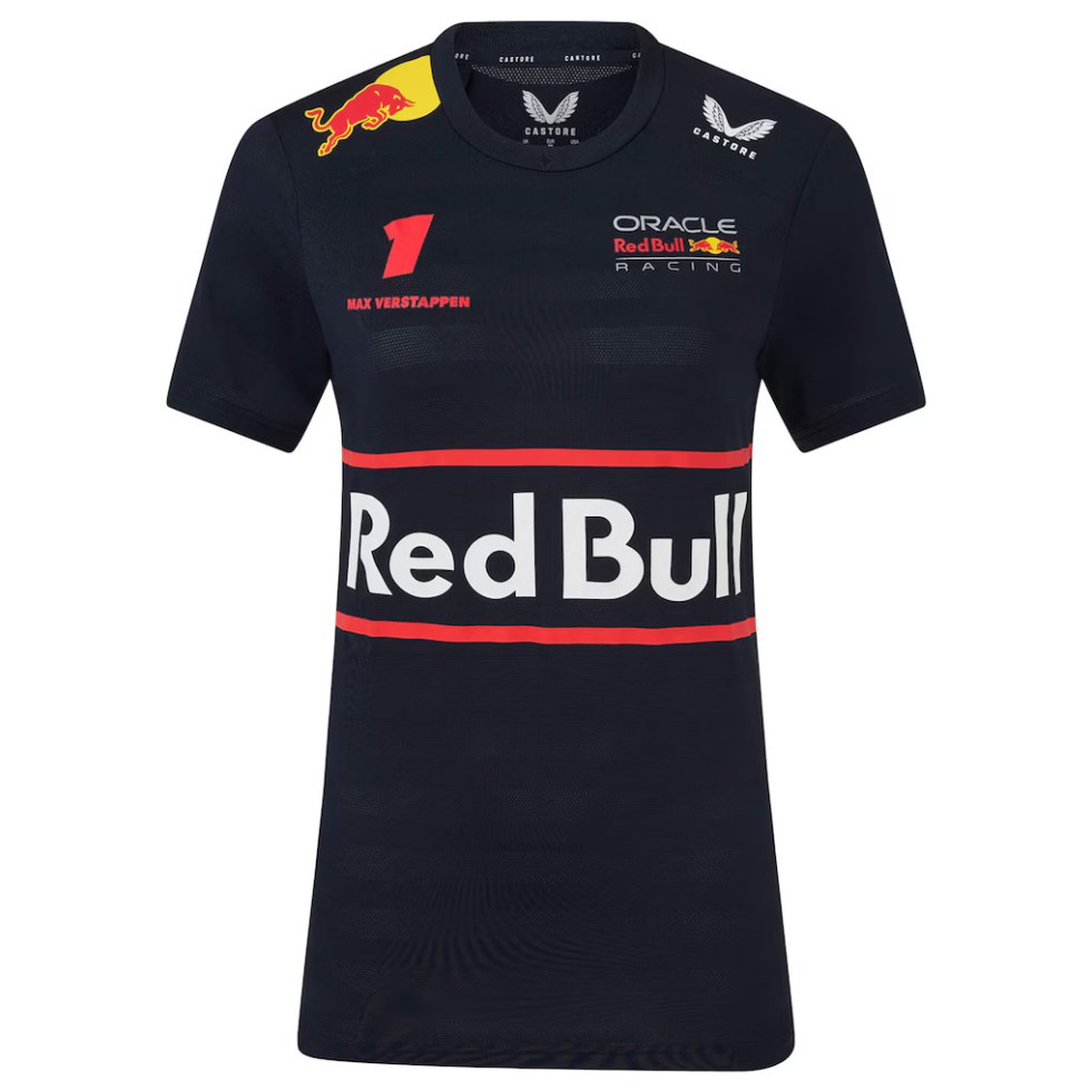 Red Bull Racing F1 2025 dámské tričko Max Verstappen modré - Red Bull Dámská Trička