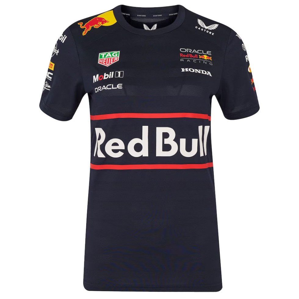 Red Bull Racing F1 2025 dámské týmové tričko modré - Red Bull Dámská Trička