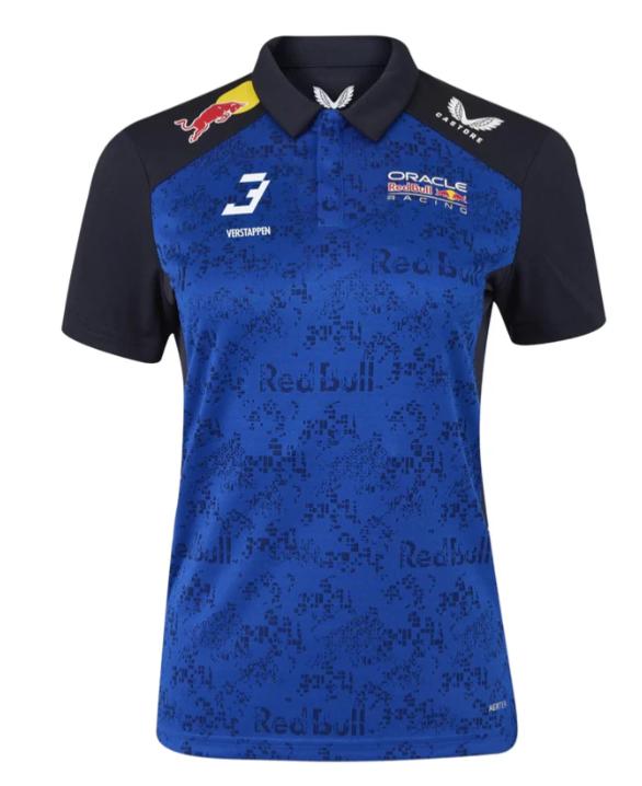 Red Bull Racing F1 2026 dámské týmové polo tričko Max Verstappen #3 modré