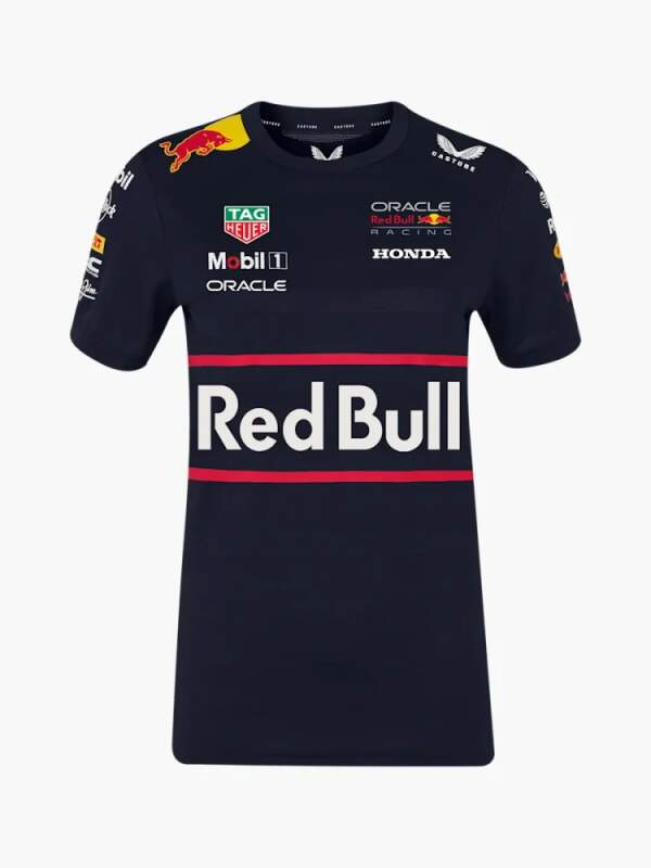 Red Bull Racing dámské tričko official Teamline Replica navy F1 Team 2025 - Red Bull dámské oblečení