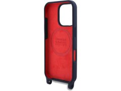 Red Bull Racing Red Bull Silicone Vertical Logo MagSafe Zadní Kryt + Crossbody Popruh pro iPhone 16 Pro Navy 5