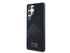 Red Bull Racing Red Bull Leather Meshed Debossed Logo MagSafe Zadní Kryt pro Samsung Galaxy S25 Ultra Navy