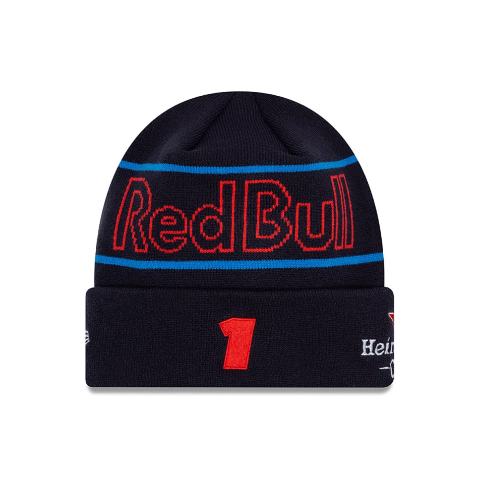 Red Bull Racing zimní čepice Max Verstappen Cuff Knit navy F1 Team 2024 - Red Bull kšiltovky, čepice, rukavice