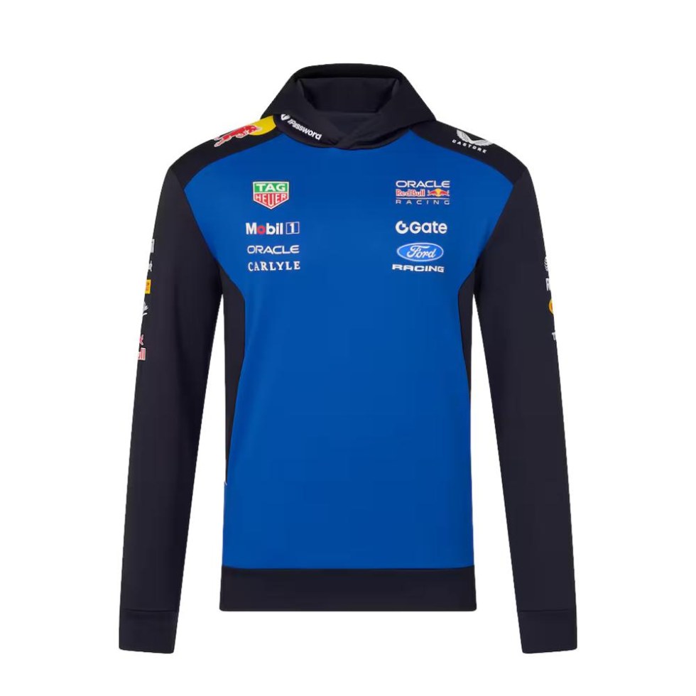 Red Bull Racing F1 2026 týmová unisex mikina s&nbsp;kapucí - modrá - Red Bull Mikiny