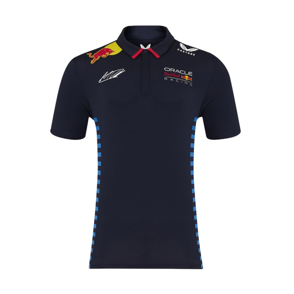 Red Bull Racing pánské polo tričko Driver Max Verstappen blue F1 Team 2024 - Red Bull trička, polo trička, košile