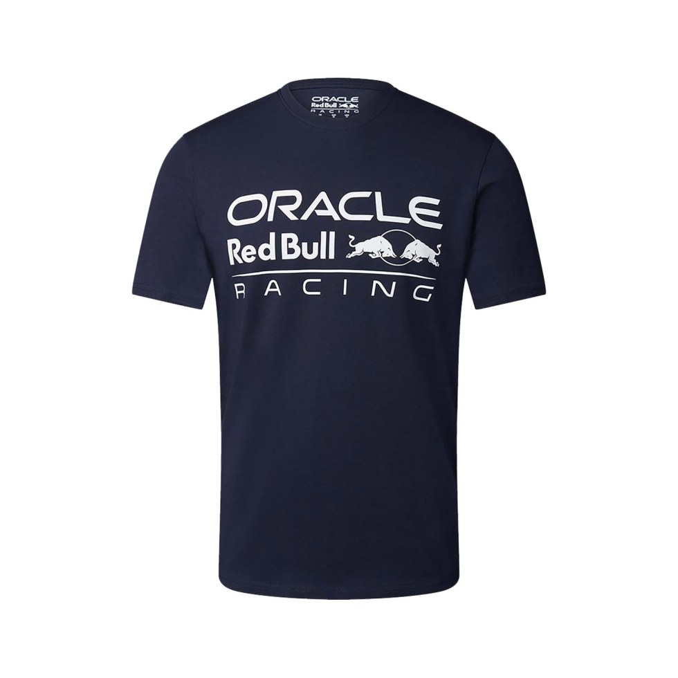 Red Bull Racing unisex tričko s bílým logem modré - Red Bull Trička