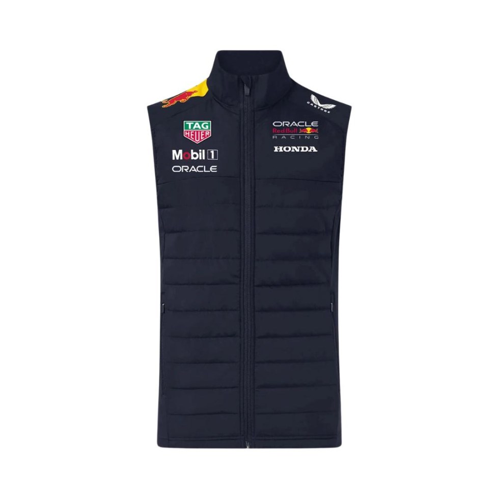 Red Bull Racing F1 2025 týmová unisex vesta modrá Red Bull Racing F1 2025 týmová unisex vesta modrá - Red Bull vesty