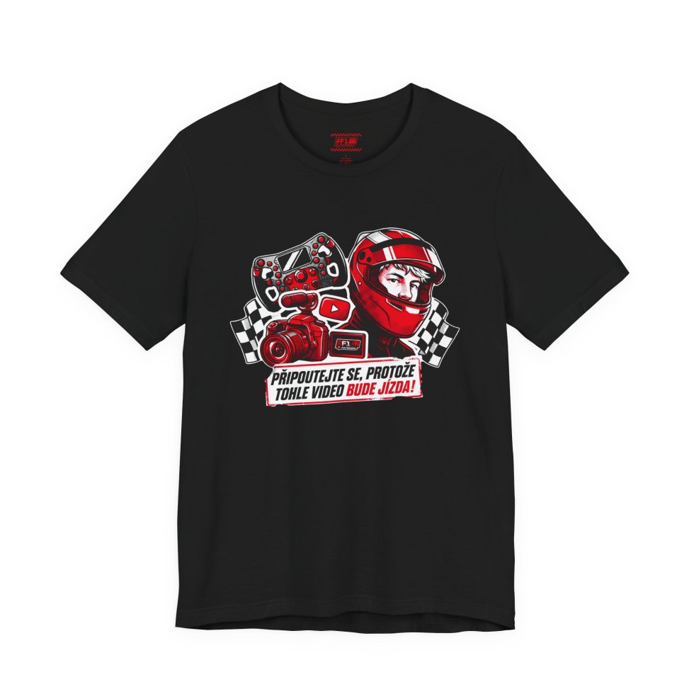 F1sPatrikem tričko unisex černé