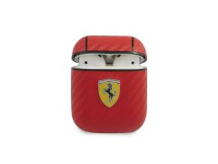 Scuderia Ferrari Carbon PC/PU FESA2CARE pouzdro na Airpods 1/2