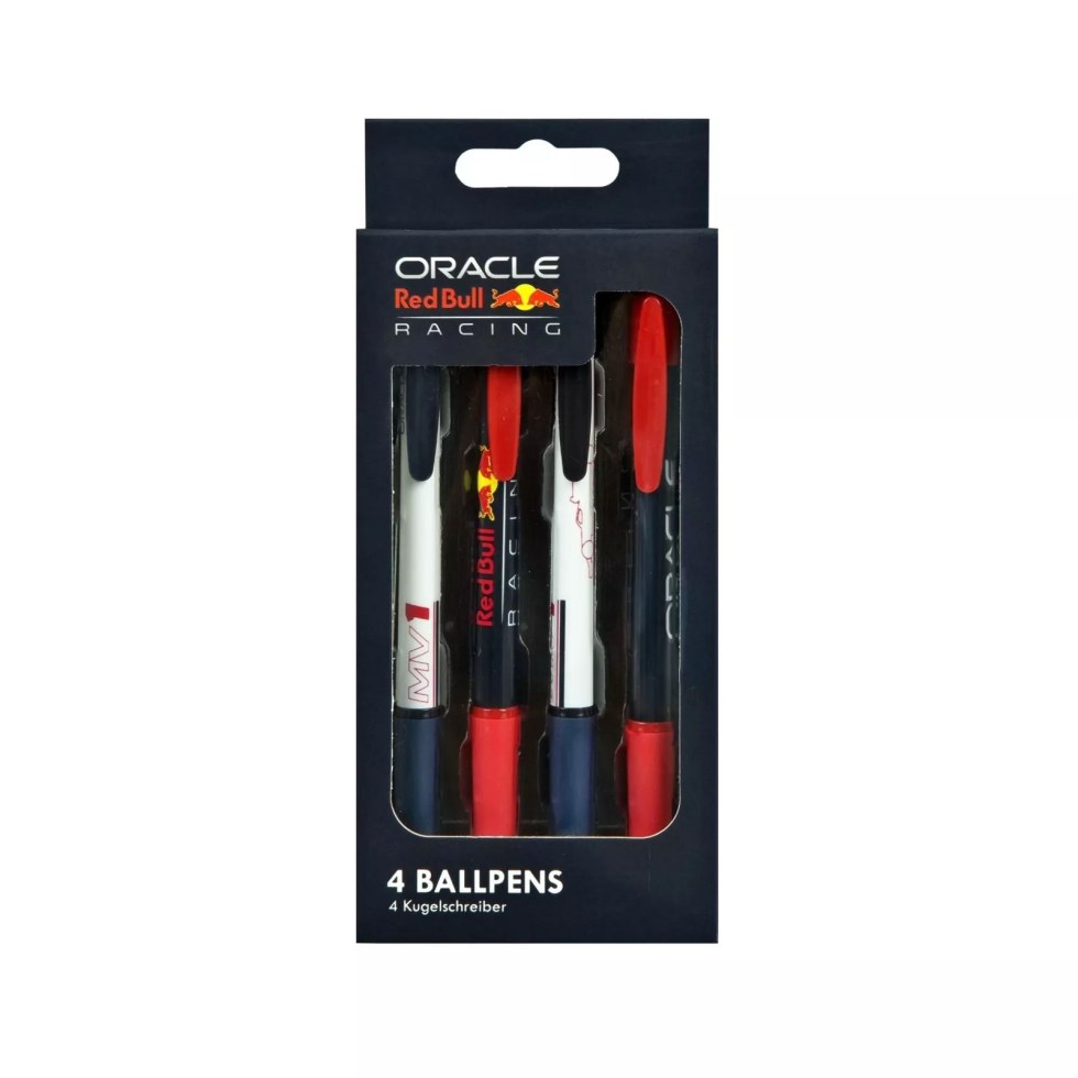 Red Bull Racing MV1 sada 4 kuličkových per - Tipy na dárky