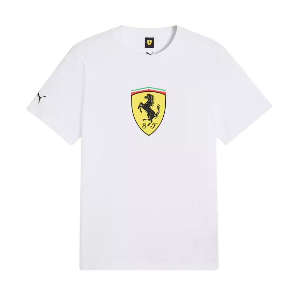 Ferrari F1 pánské tričko s&nbsp;velkým logem bílé - Tipy na dárky