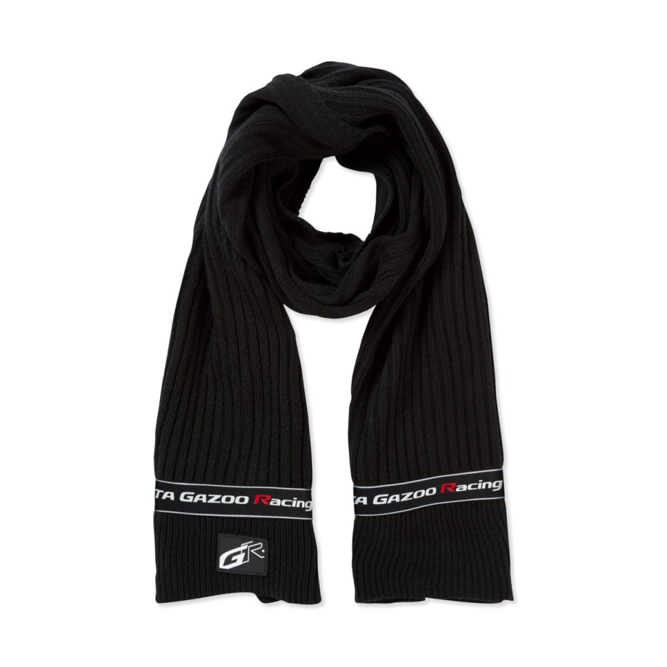 Toyota Gazoo Racing zimní šála GR Logo black 2024