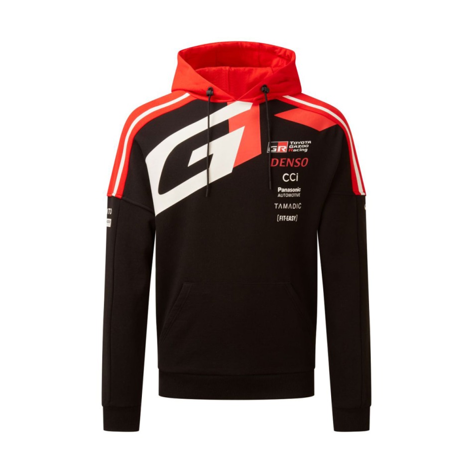 Toyota Gazoo Racing pánská mikina s kapucí black WRC 2025