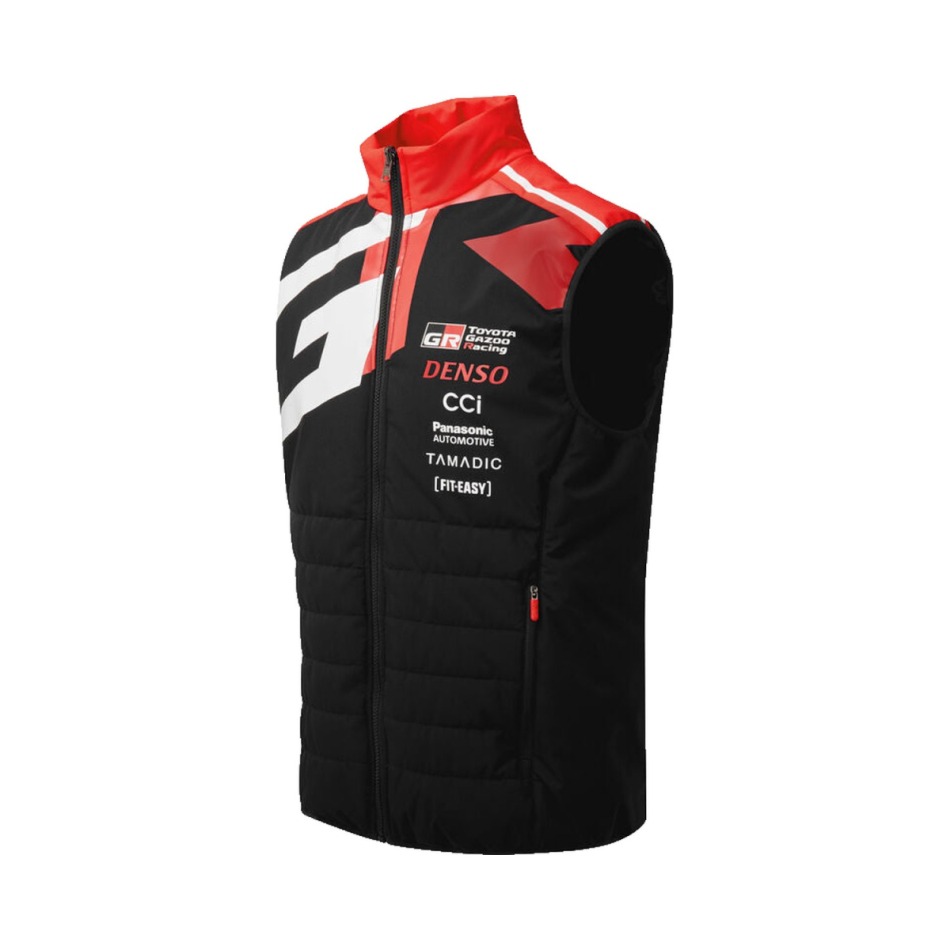 Toyota Gazoo Racing pánská vesta redblack WRT 2026 - Toyota Gazoo Racing mikiny, bundy