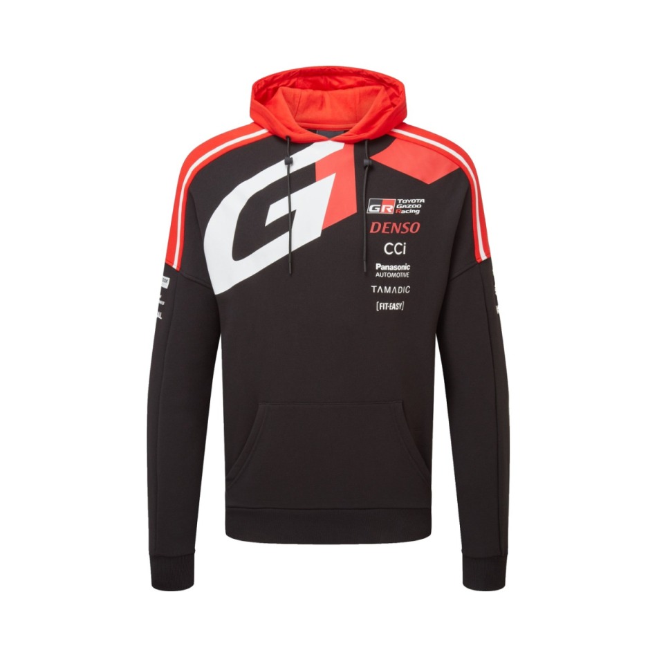 Toyota Gazoo Racing pánská mikina s&nbsp;kapucí redblack WRT 2026 - Toyota Gazoo Racing mikiny, bundy