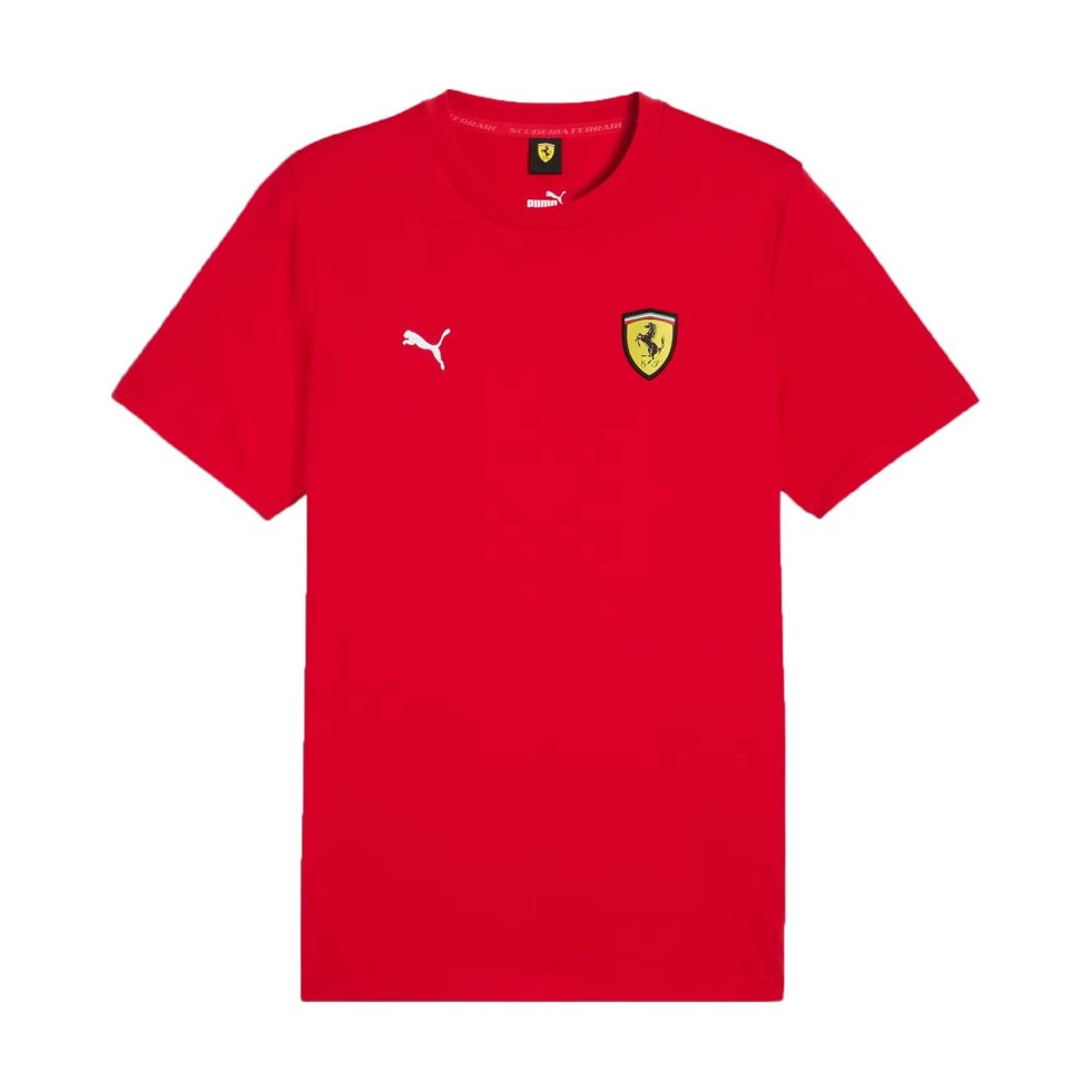 Ferrari Race Colour Shield pánské tričko červené - Výprodej