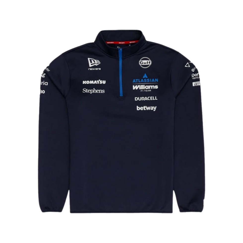 Williams Racing F1 2026 mikina se 1/4 zipem modrá - Williams