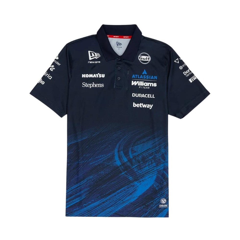 Williams Racing F1 2026 pánské týmové polo tričko - modré - Williams