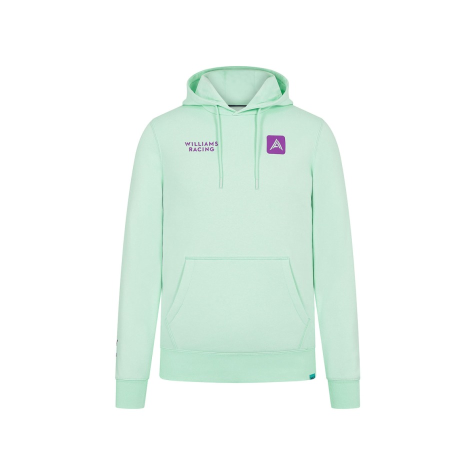 Williams Martini Racing pánská mikina s&nbsp;kapucí Hoody Alexander Albon green F1 Team 2024 - Williams mikiny, bundy
