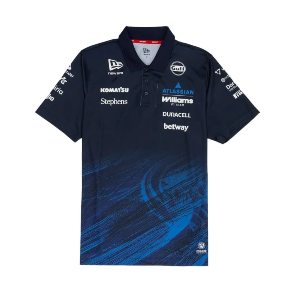 Williams Martini Racing pánské polo tričko blue official Teamline Replica F1 Team 2026 - Williams trička, polo trička, košile
