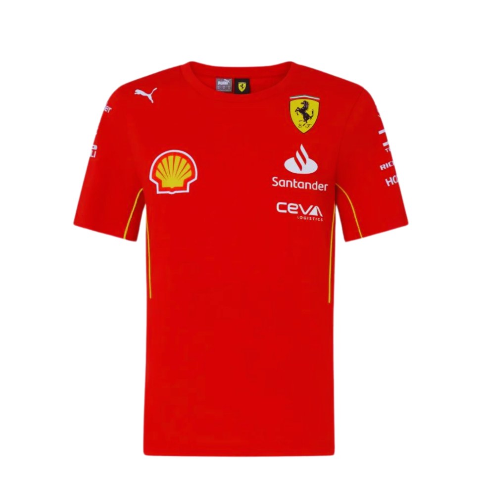 Scuderia Ferrari F1 2024 dámské týmové tričko - Ženy Topy, trička a tílka