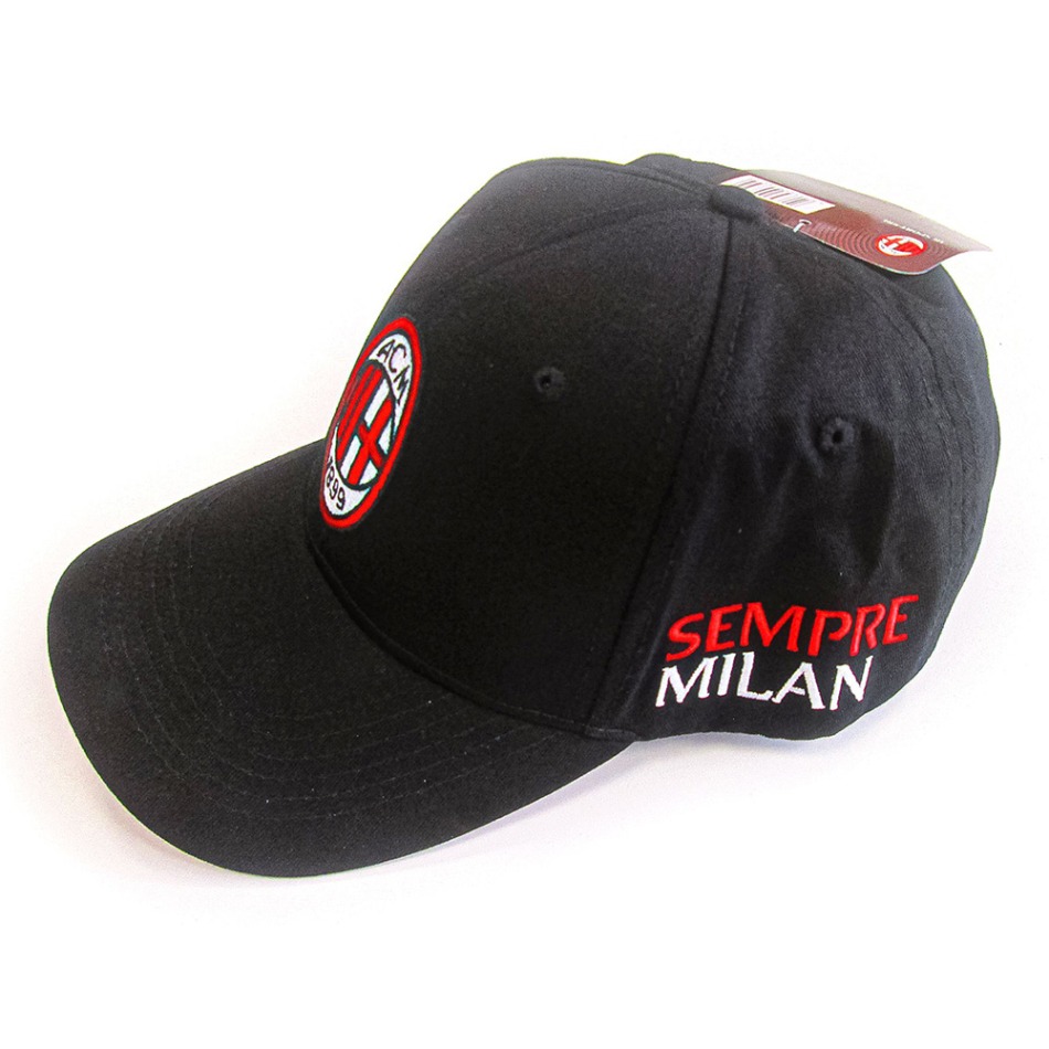 AC Milan čepice baseballová kšiltovka Sempre black - AC Milan kšiltovky, čepice, rukavice